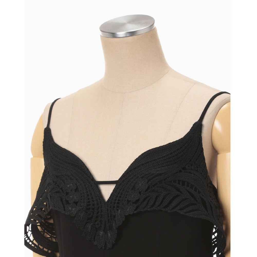 Embroidered Camisole Top - black – OBLIGE