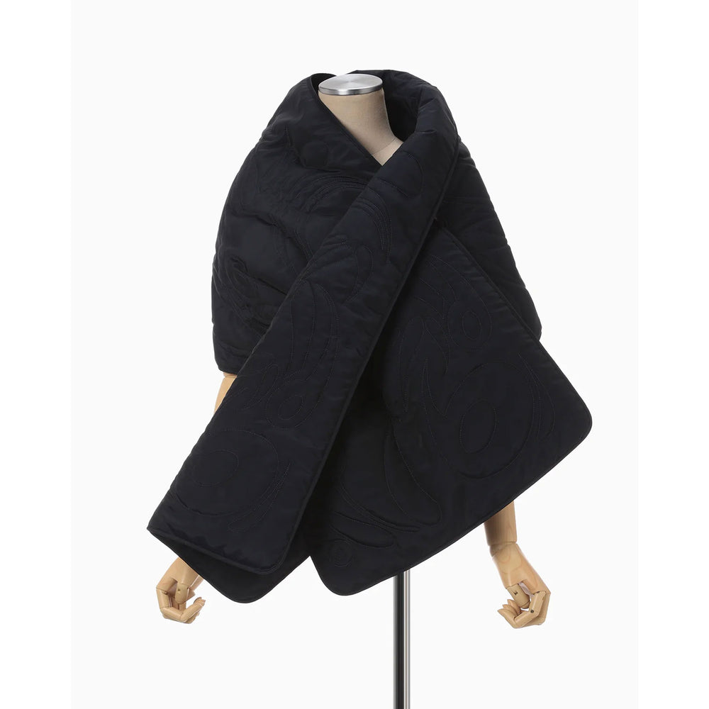 
                  
                    Silk Nylon Quilted Scarf - navy
                  
                