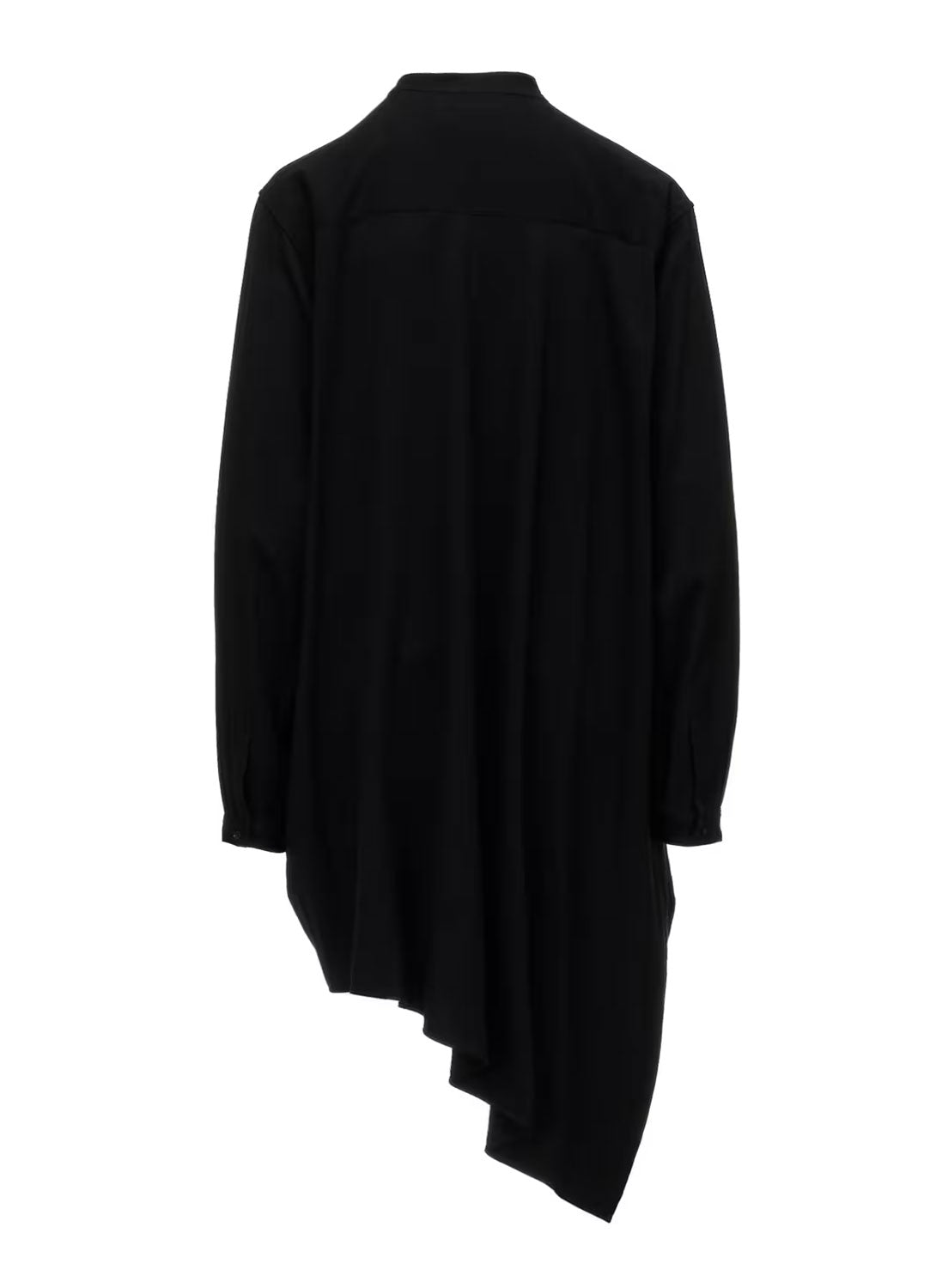 
                  
                    TRIACETATE BLEND STAND COLLAR ASYMMETRIC BLOUSE
                  
                