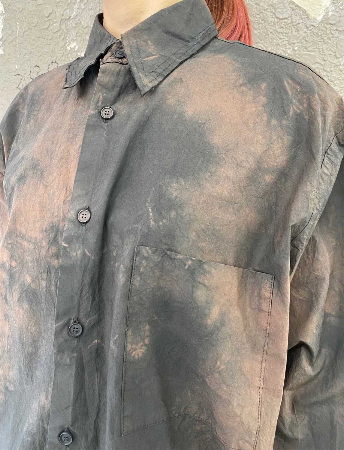 
                  
                    POPLIN OVERSIZED SHIRT -BROWN/BLACK-
                  
                