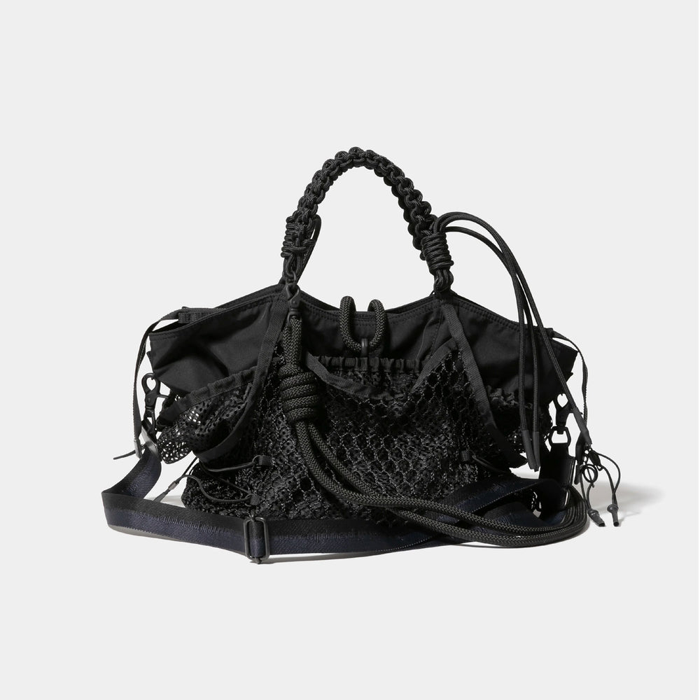 over engineering hanging tote bag -black-