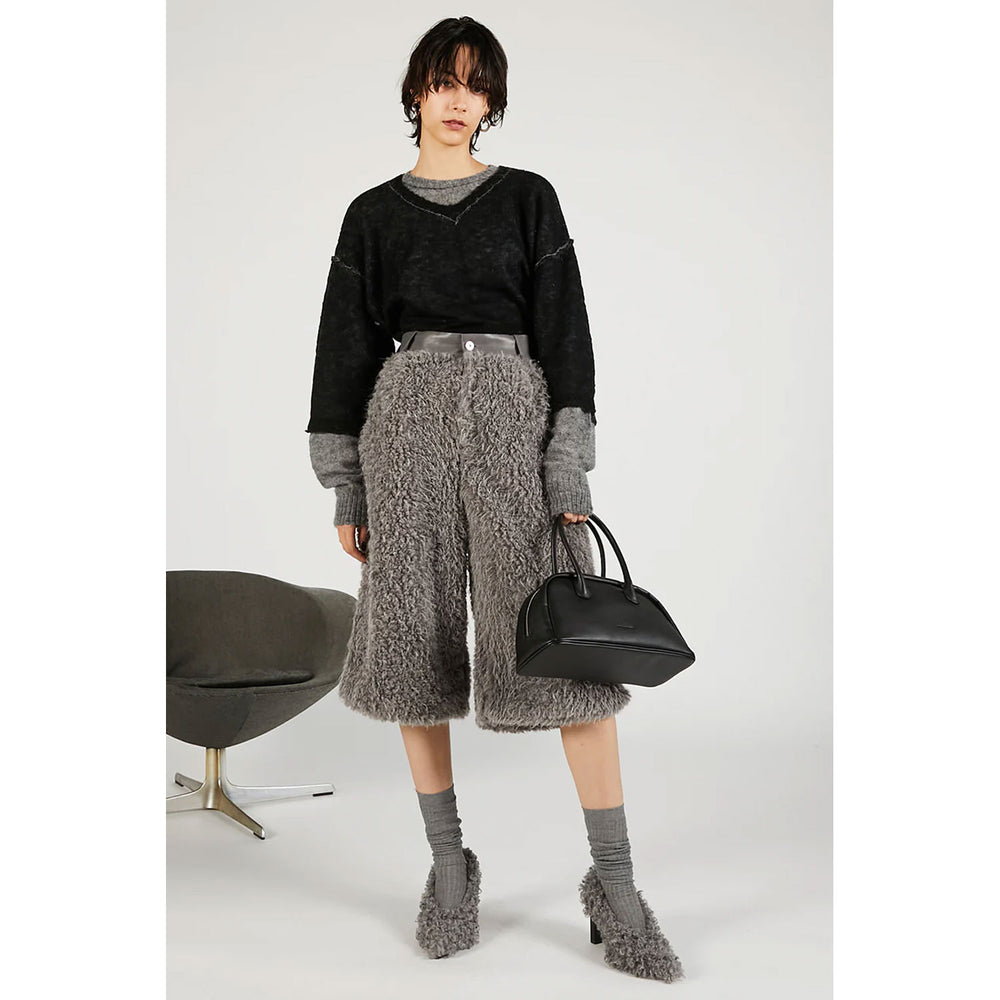 
                  
                    Reversible Mohair Knit -GREY-
                  
                