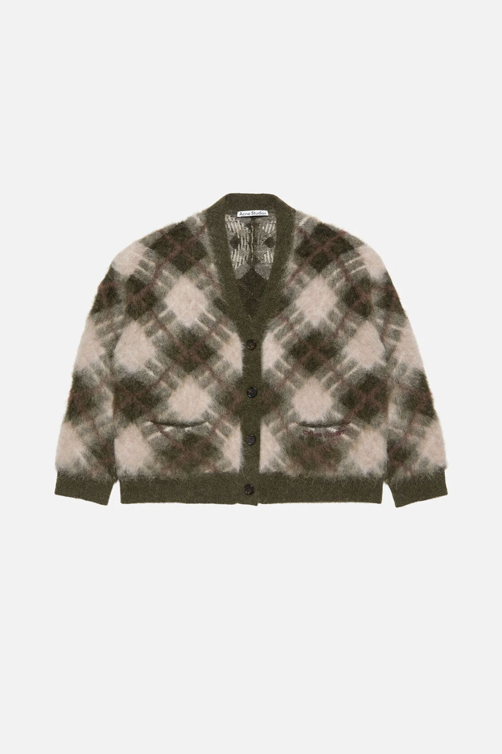 
                  
                    V-neck mohair cardigan
                  
                