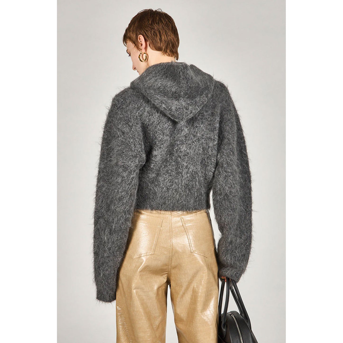 
                  
                    Alpaca Blend 2-Way Hoodie-C.GRY-
                  
                