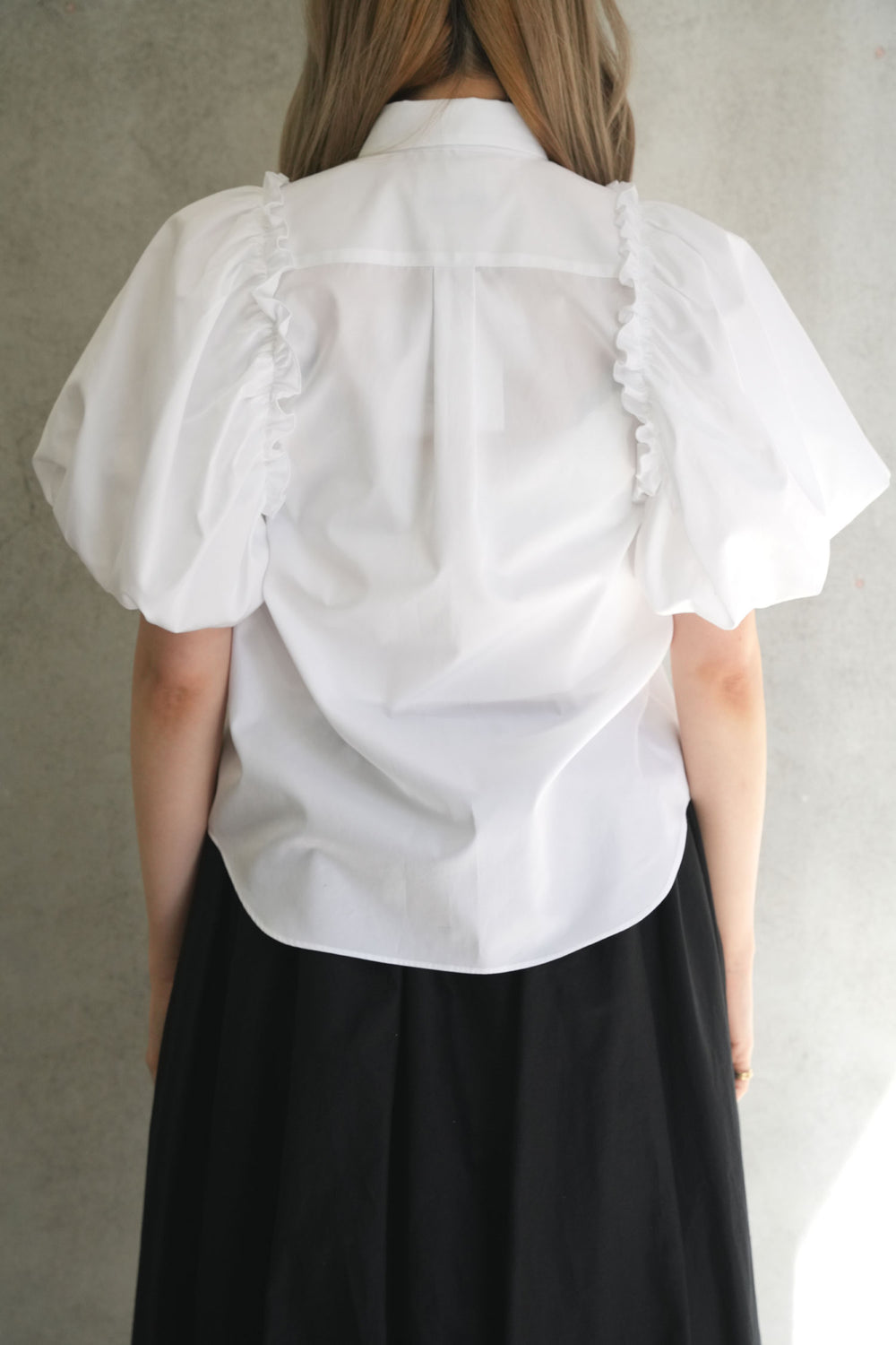 パフスリーブシャツ-WHITE- – OBLIGE