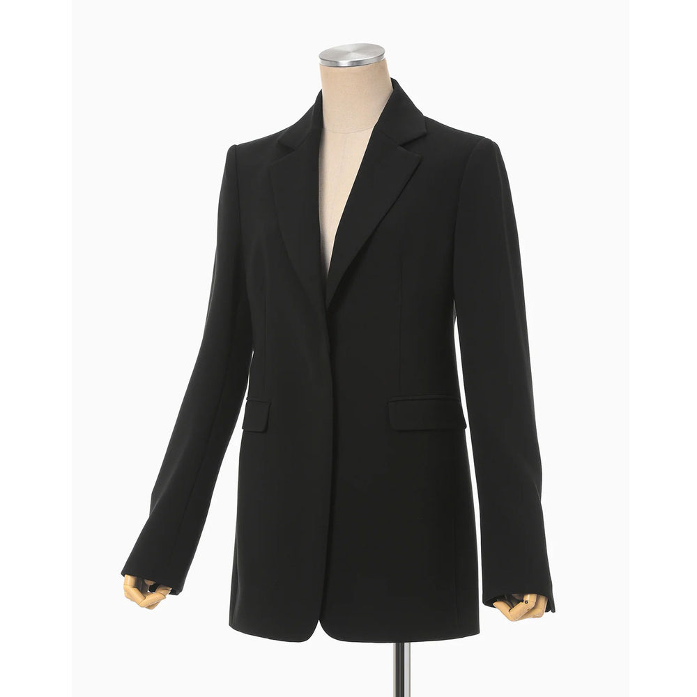 
                  
                    Acetate Polyester Collarless Suit Jacket - black
                  
                