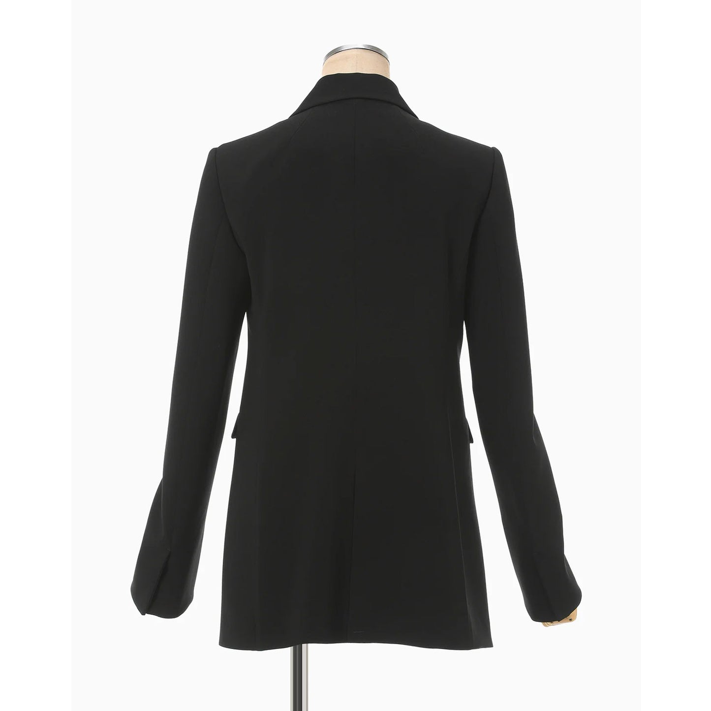 
                  
                    Acetate Polyester Collarless Suit Jacket - black
                  
                