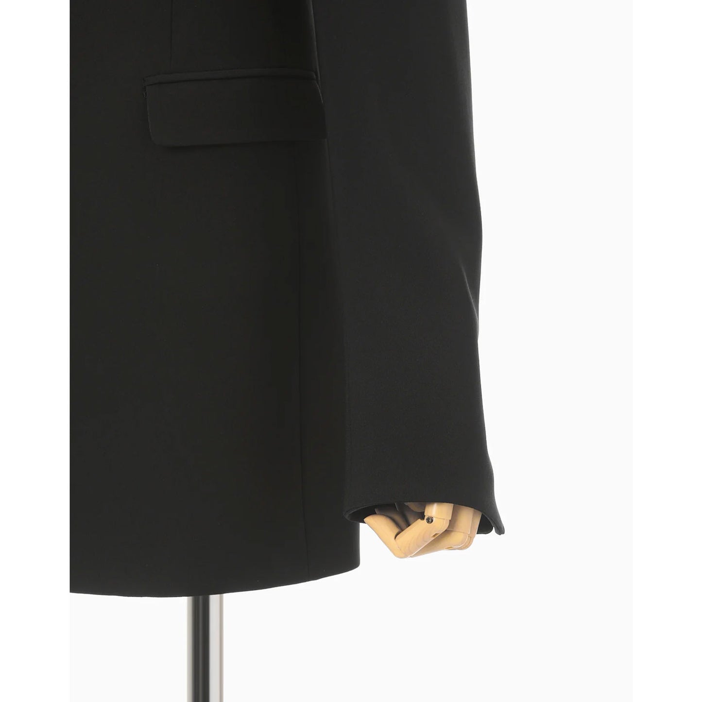 
                  
                    Acetate Polyester Collarless Suit Jacket - black
                  
                