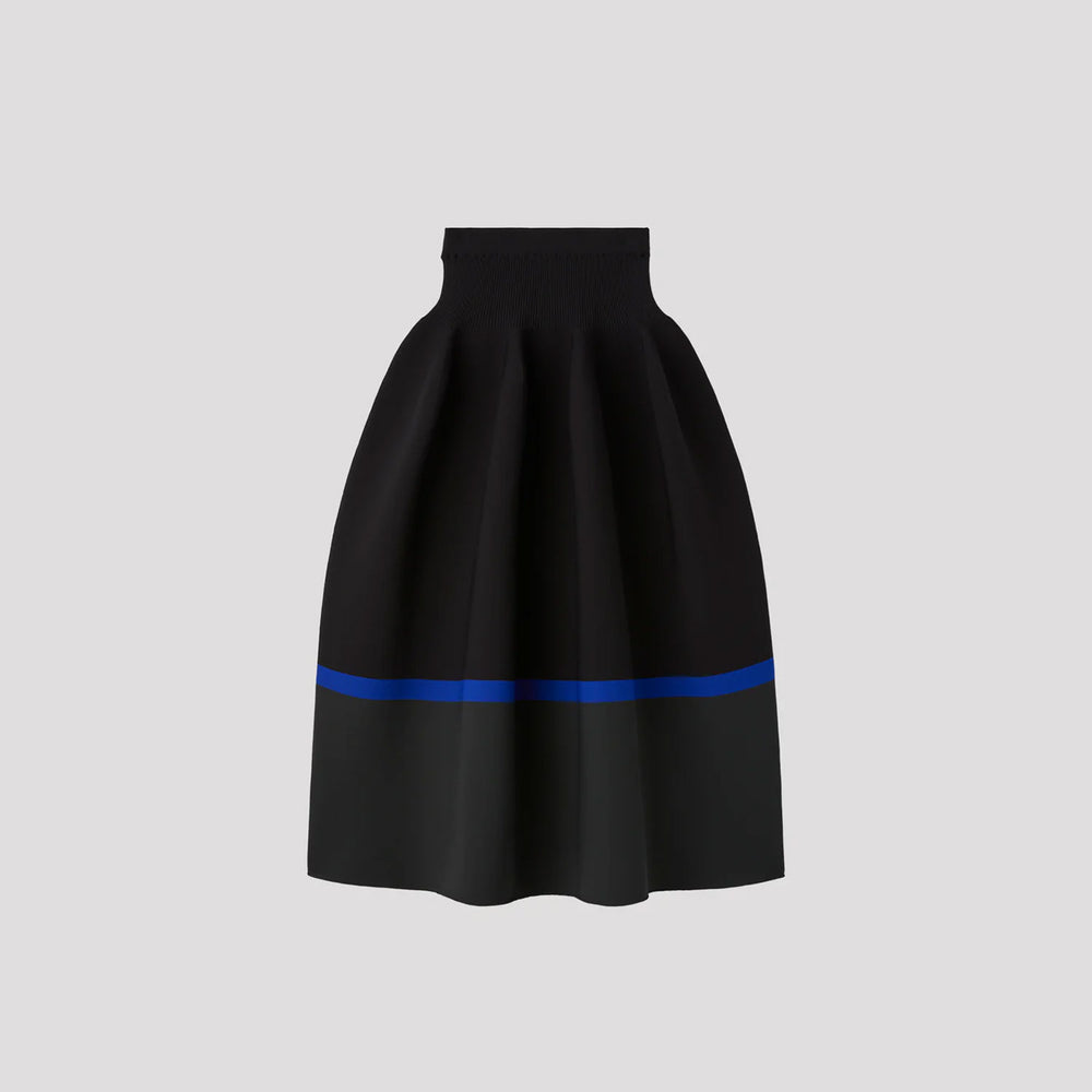 POTTERY SKIRT -BLACK MULT-
