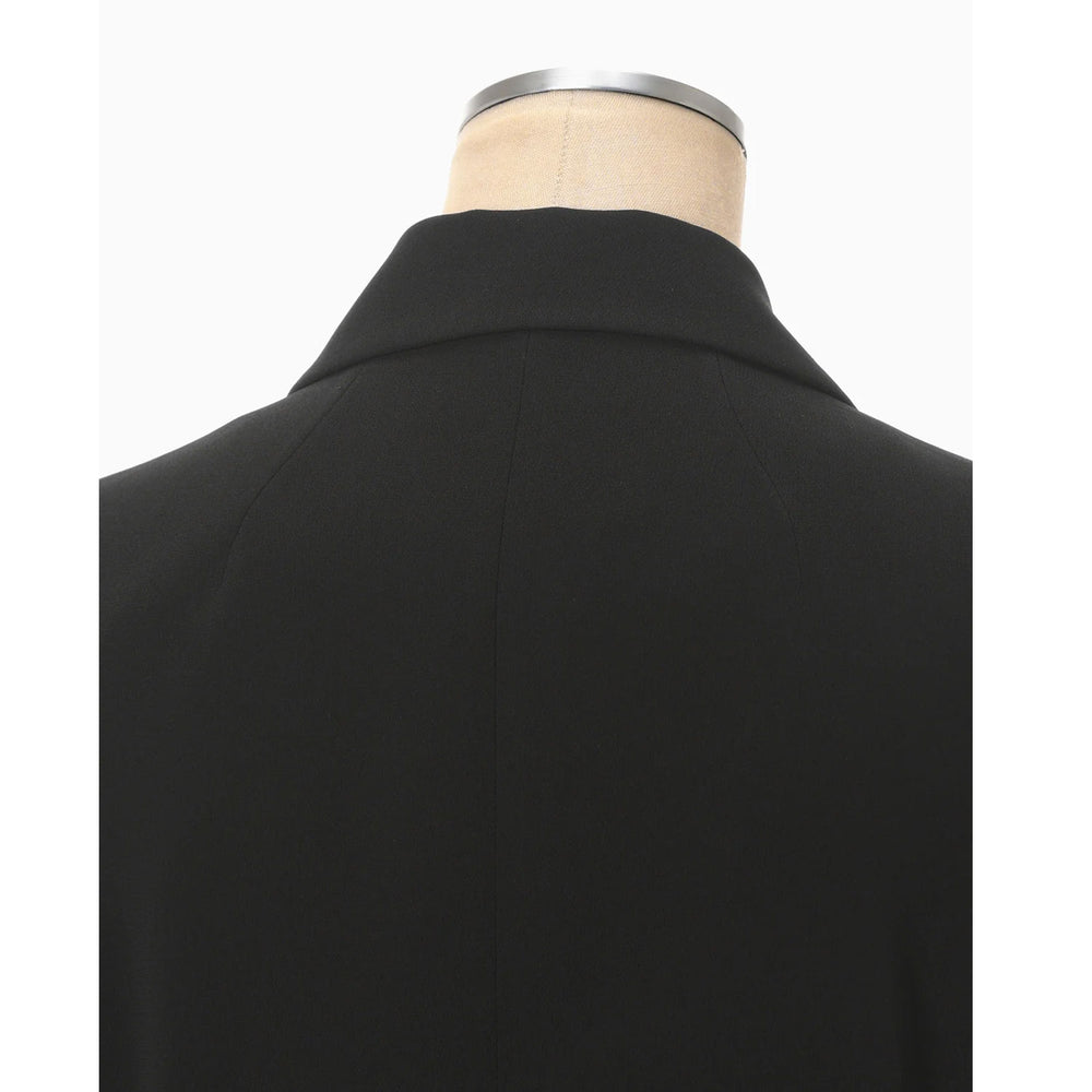 
                  
                    Acetate Polyester Collarless Suit Jacket - black
                  
                