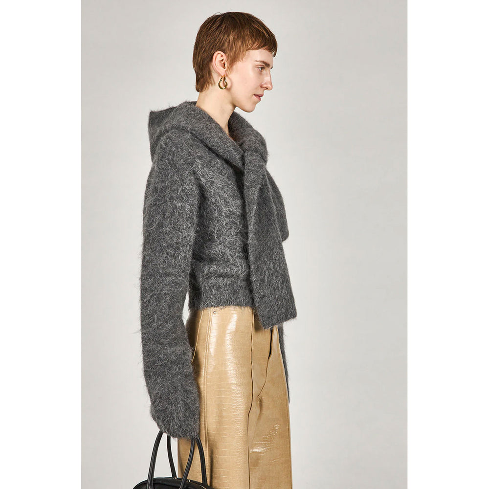 
                  
                    Alpaca Blend 2-Way Hoodie-C.GRY-
                  
                