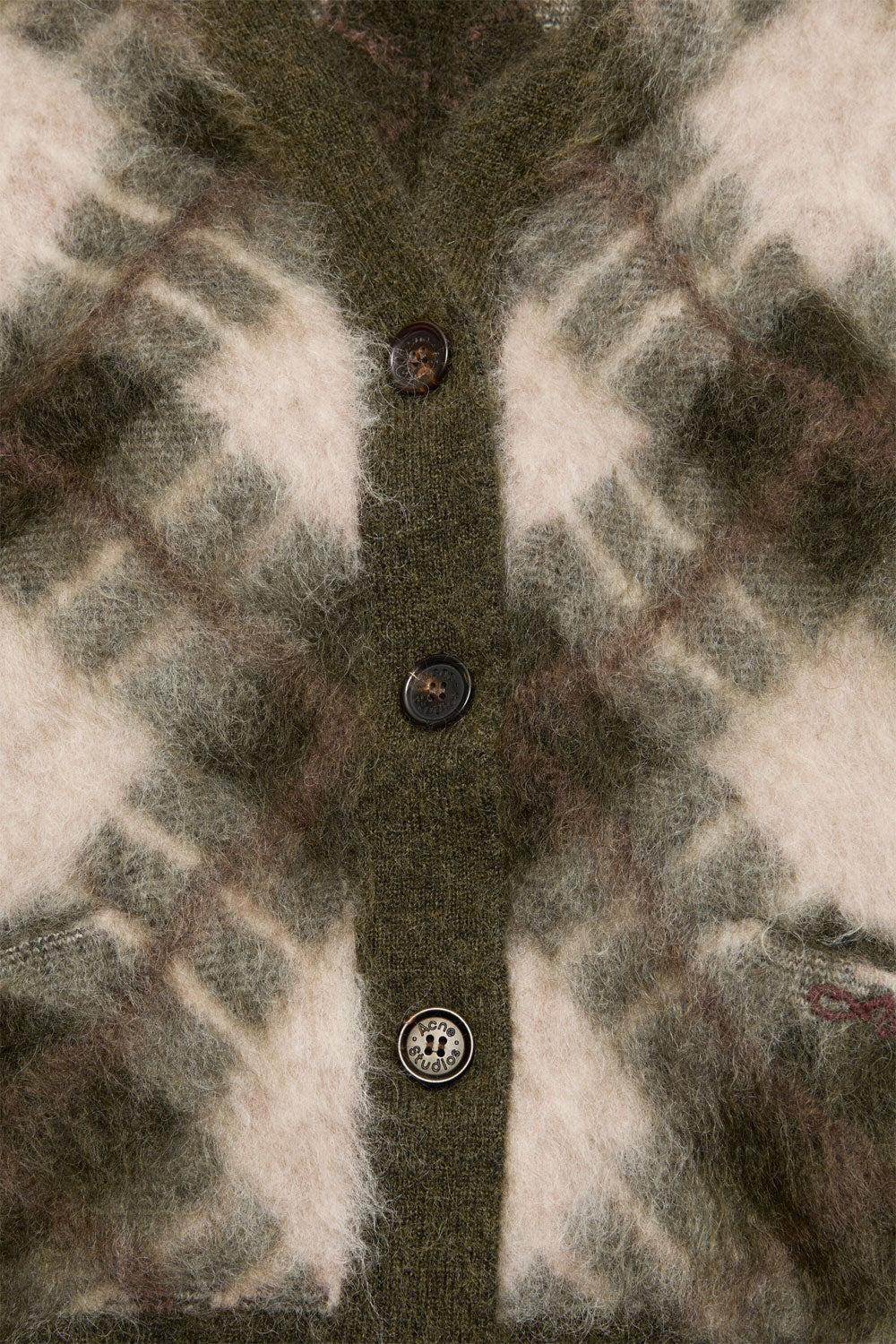 
                  
                    V-neck mohair cardigan
                  
                