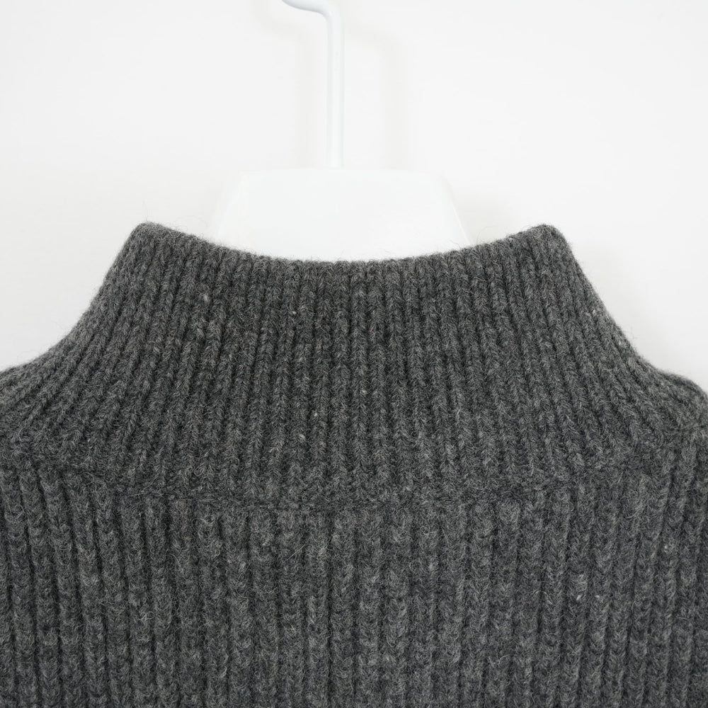 
                  
                    RIBBED KNIT WOOL VEST-CAMEL-
                  
                