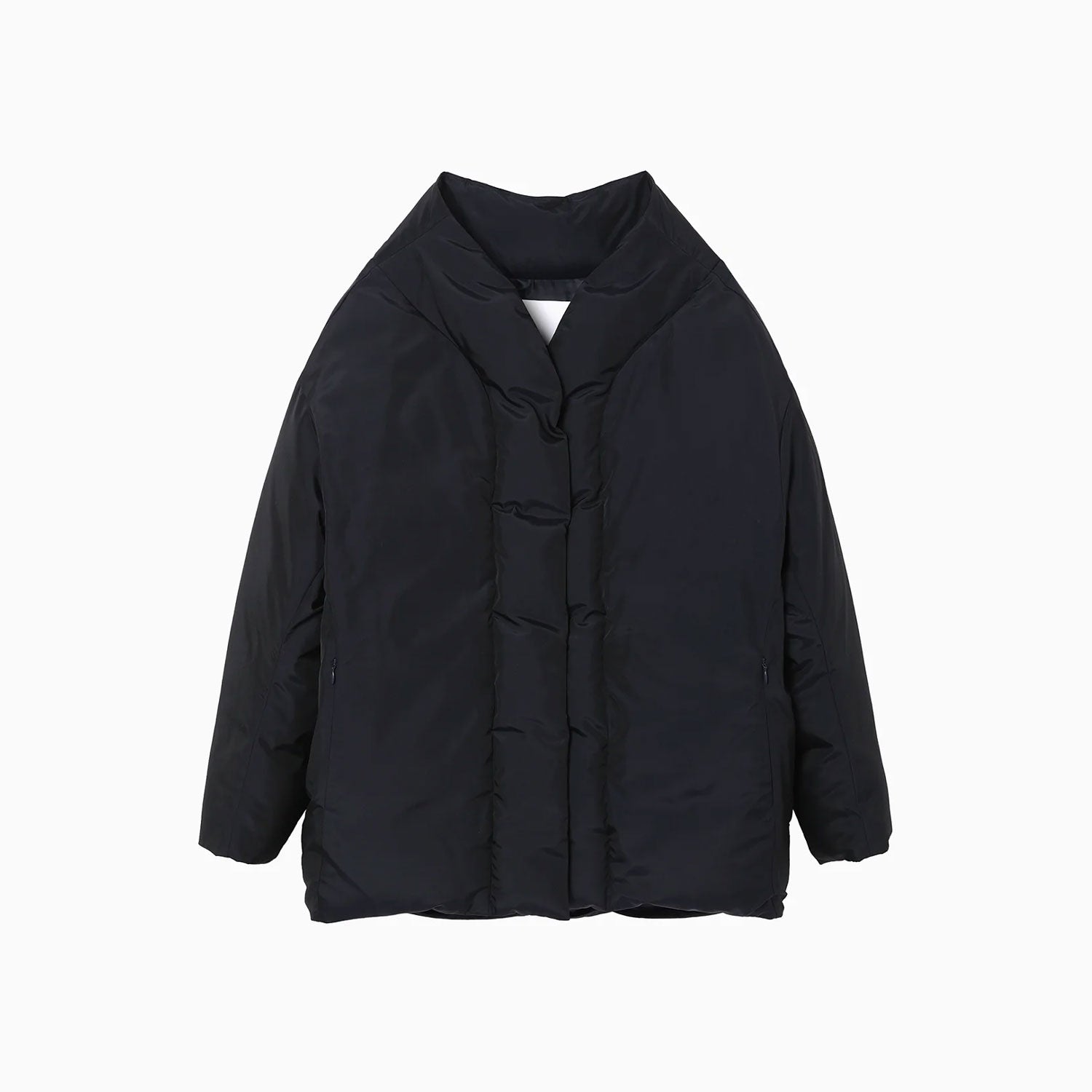 激安超安値 Rounded Nylon Silk Down OBLIGE – navy - Jacket ジャケット・アウター