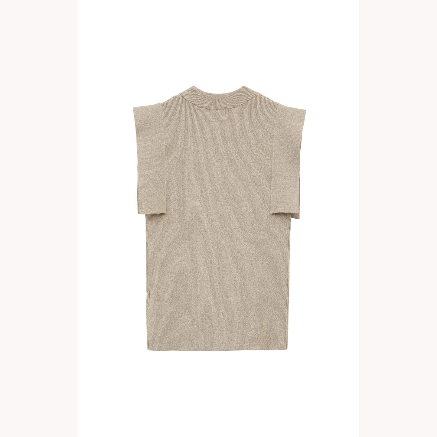
                  
                    SQUARE SLEEVE KNIT TOPS -BEIGE-
                  
                