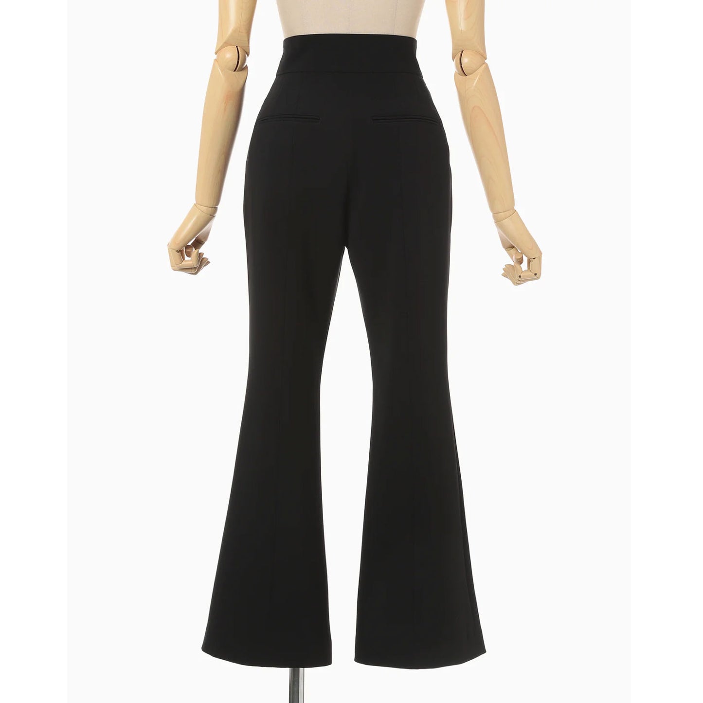 
                  
                    Acetate Polyester Collarless Cropped Suit Trousers - black
                  
                