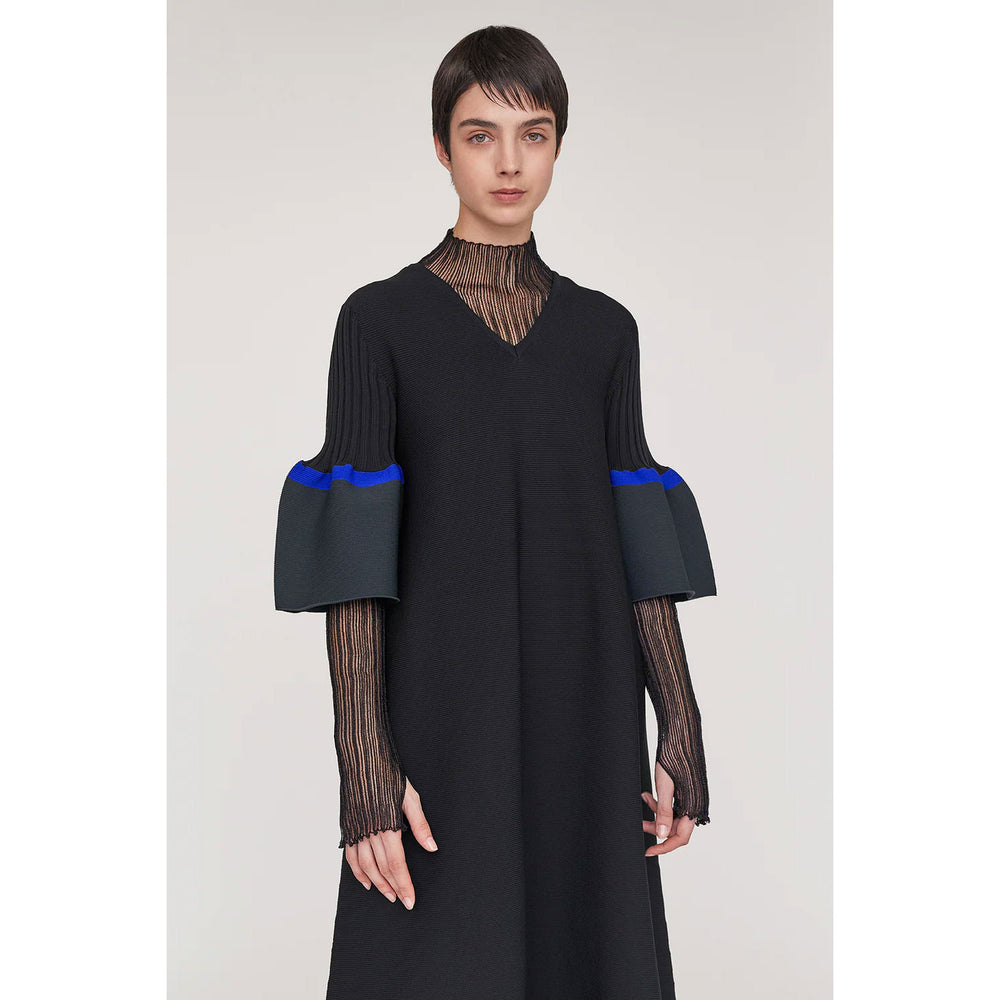 
                  
                    POTTERY SHORT BELL SLEEVE FLARE DRESS -BLACK-
                  
                