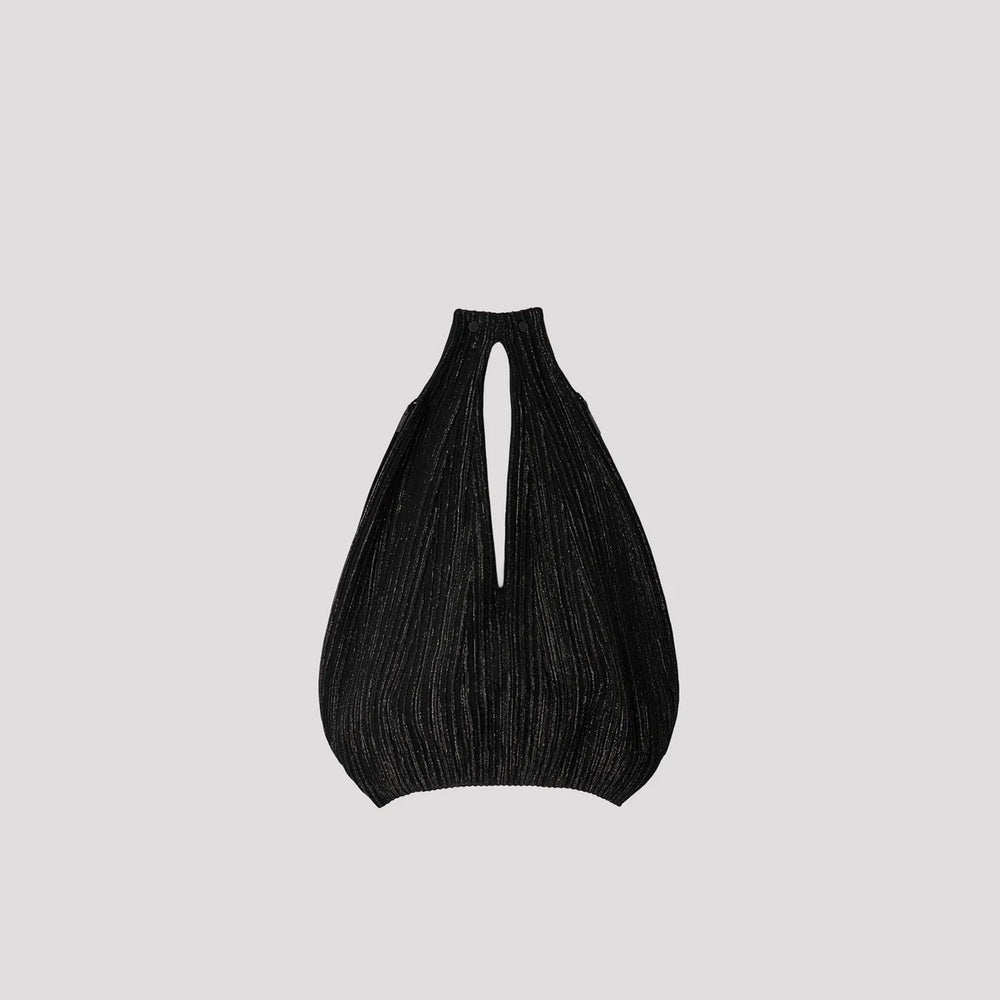 HYPHA GLITTER SHOULDER BAG -BLACK/BLACK-