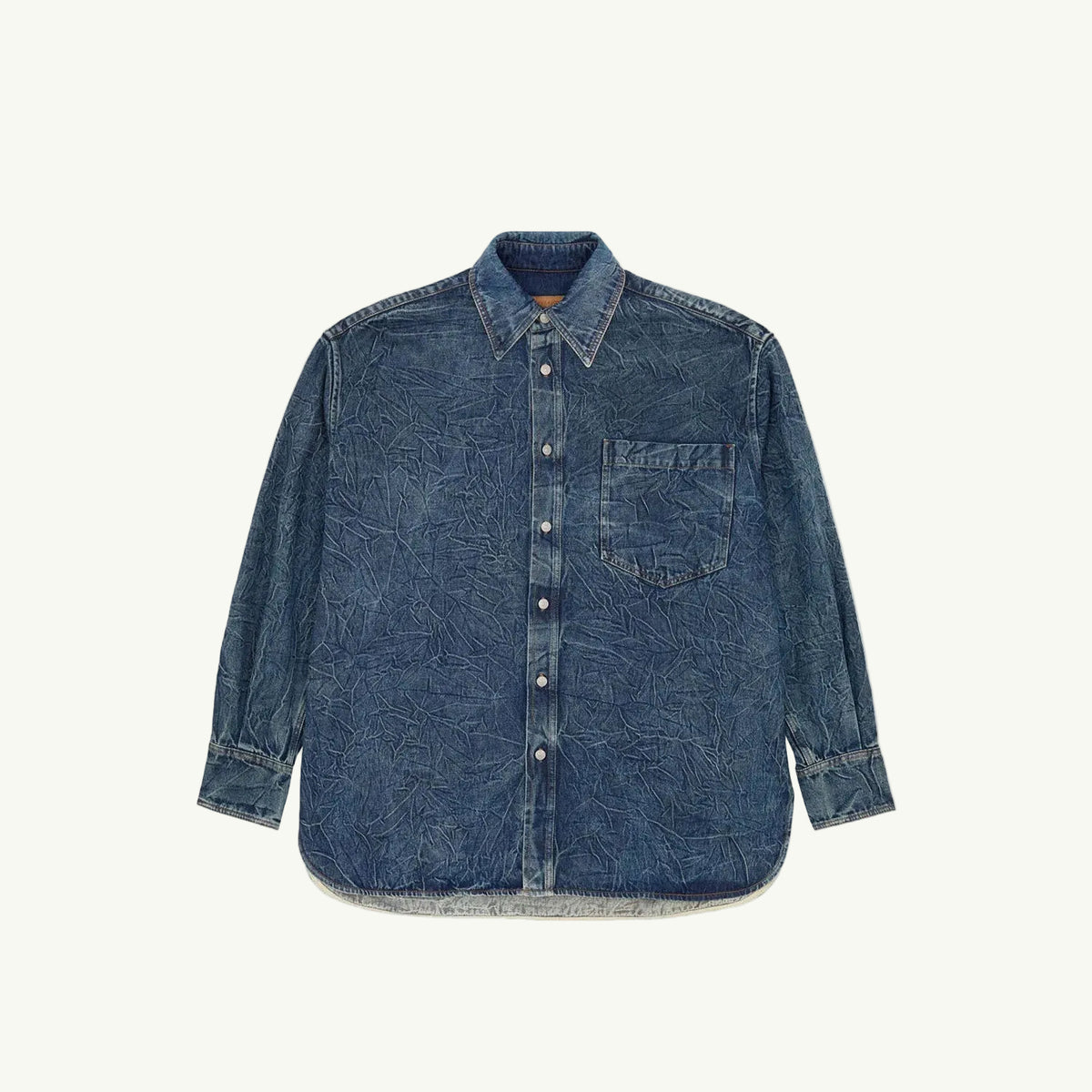 MM6 ピッツバーグクリースデニムシャツ 46 Denim shirt – OBLIGE