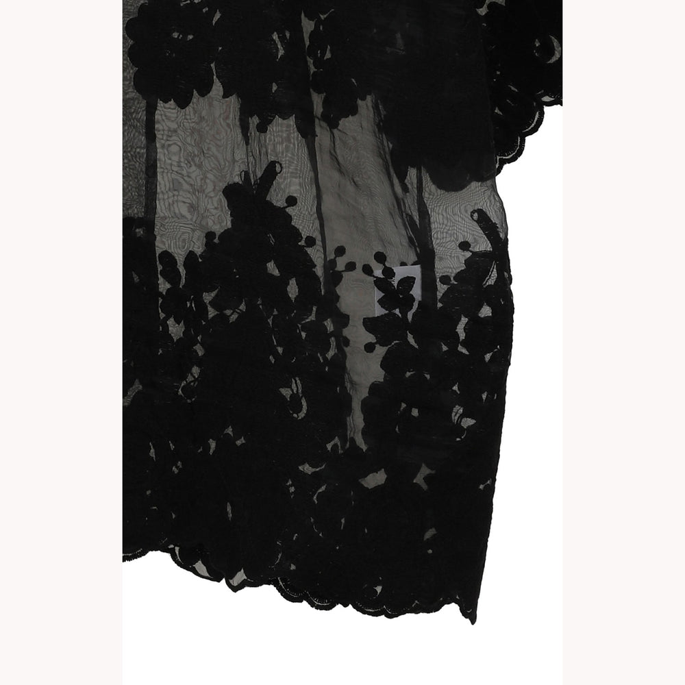 CLANE SHEER FLOWER LACE SHIRTS アイボリー CLANE SHEER FLOWER LACE SHIRTS