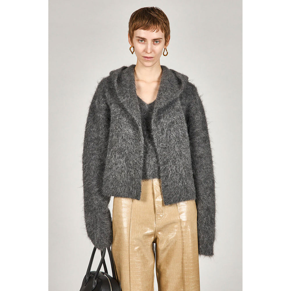 
                  
                    Alpaca Blend 2-Way Hoodie-C.GRY-
                  
                