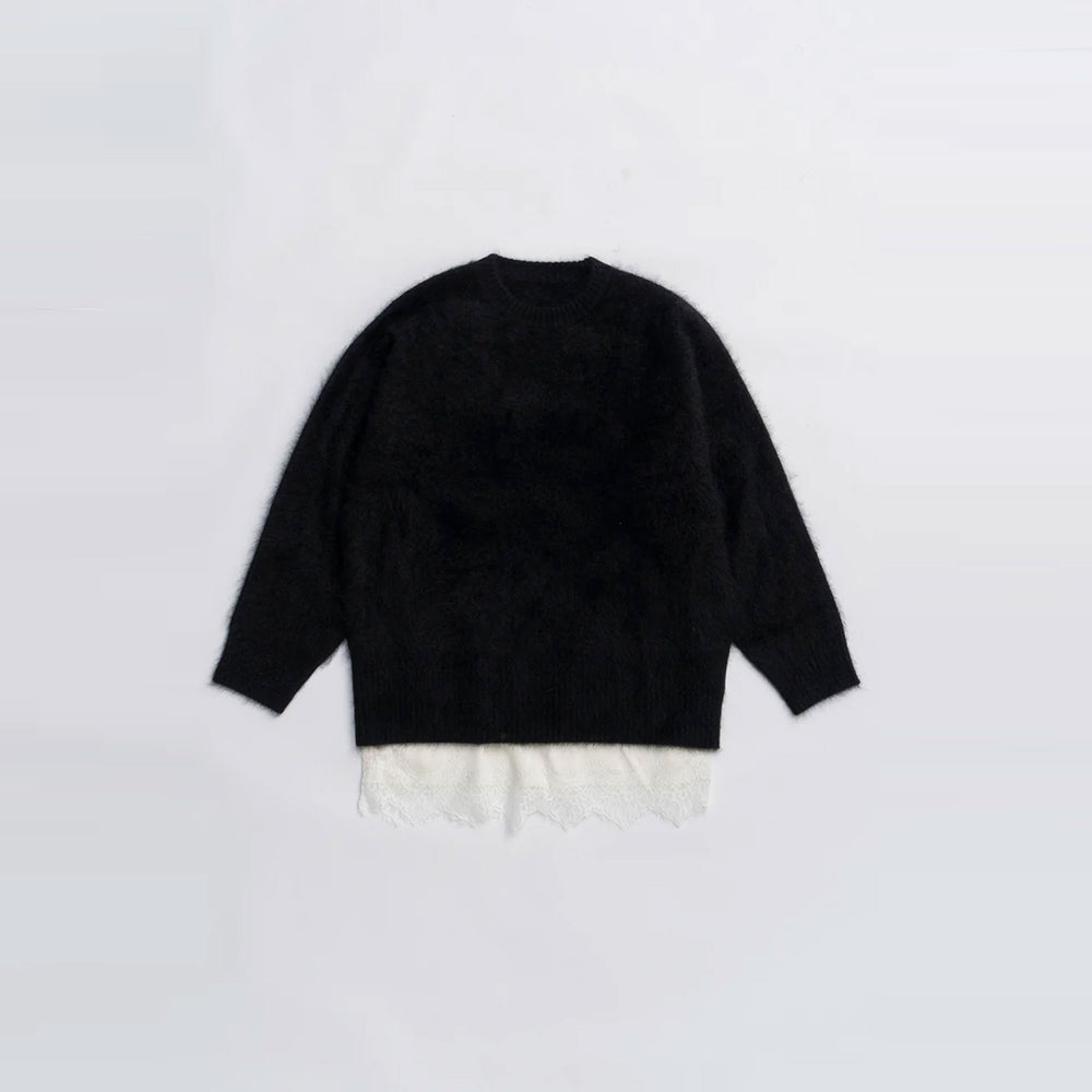 Mink-Processed Knit -BLACK-