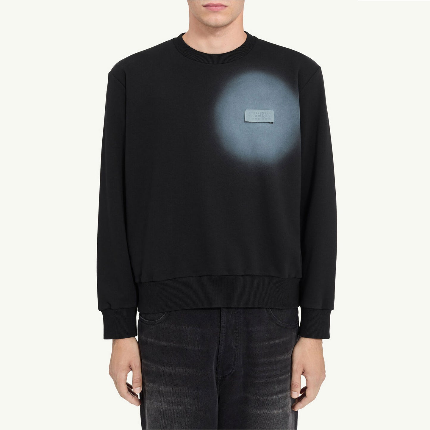 
                  
                    spray print sweatshirt-Black-
                  
                