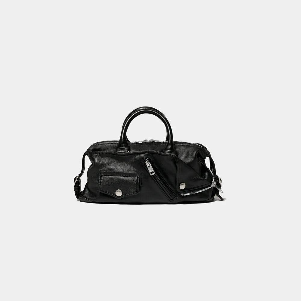 excerption riders boston bag-black- – OBLIGE