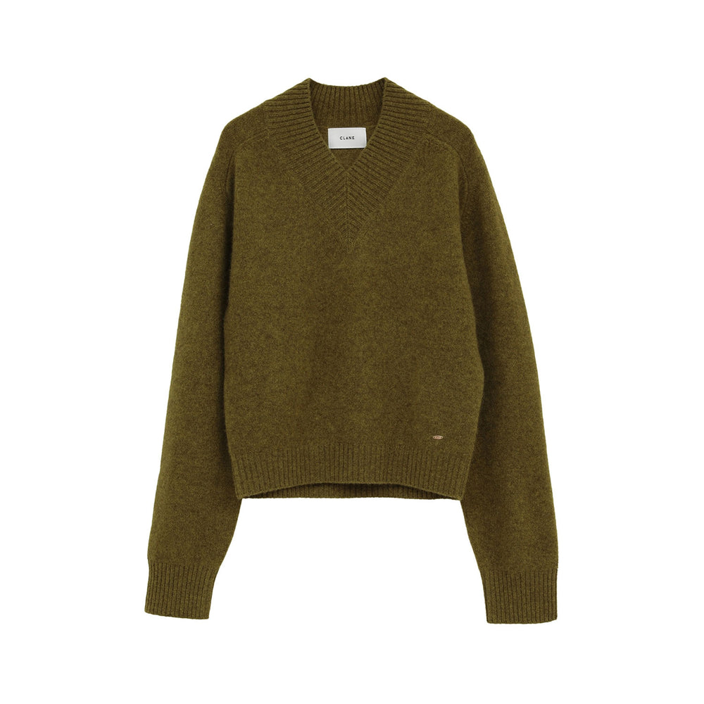 
                  
                    YAK V NECK KNIT TOPS -CHACOAL GRAY-
                  
                