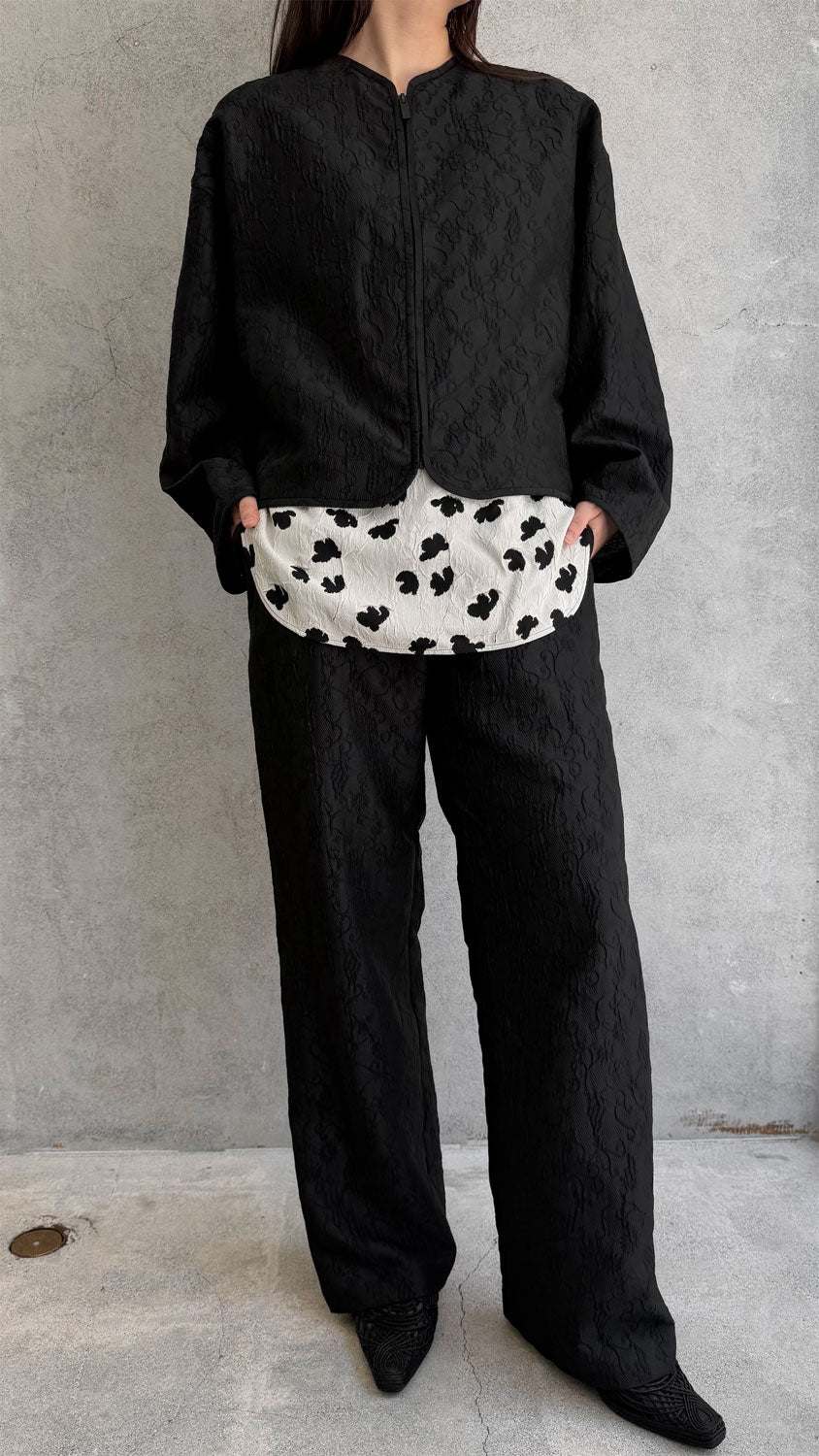 
                  
                    Arabesque Jacquard Trousers
                  
                