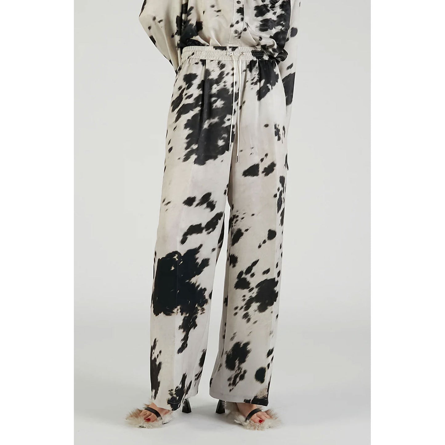 
                  
                    Harako Print Wide Pants-MLTI-
                  
                