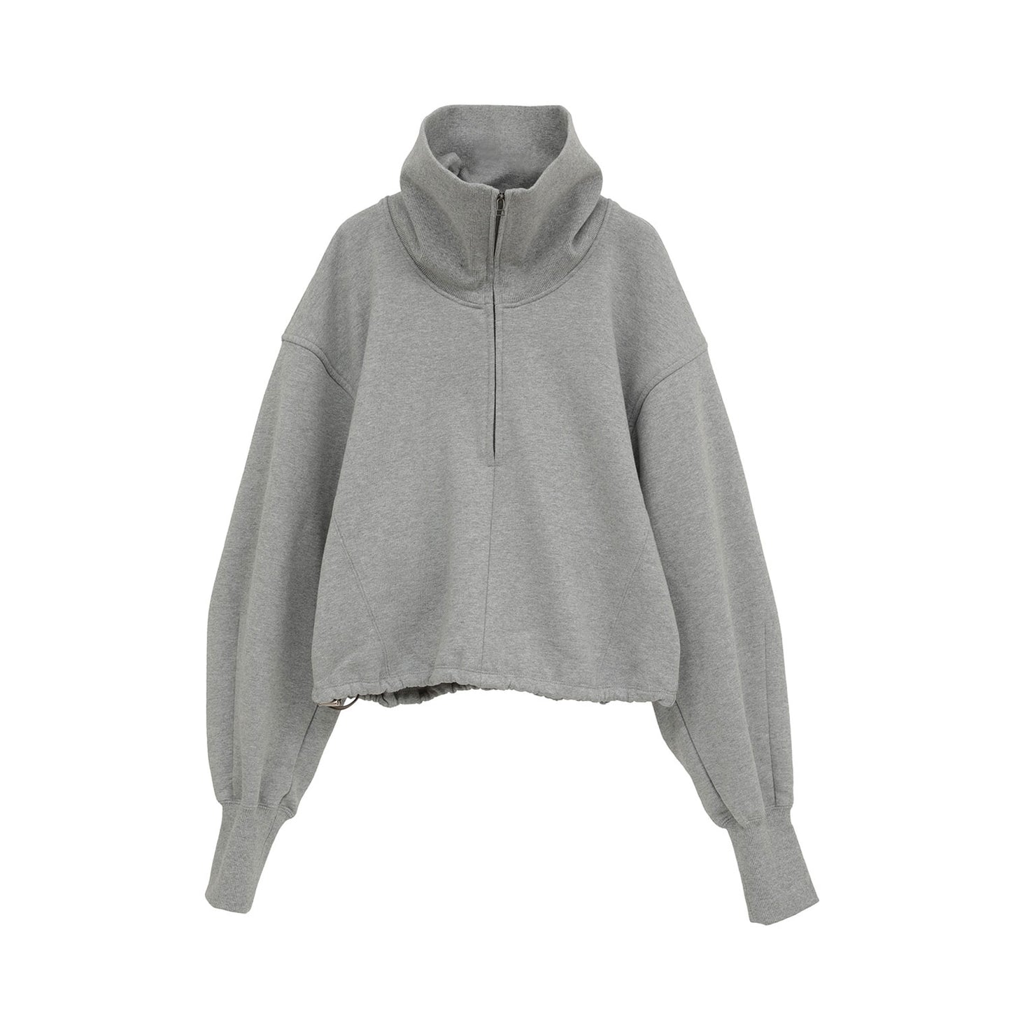 
                  
                    HALF ZIP SHORT TOPS -GRAY-
                  
                