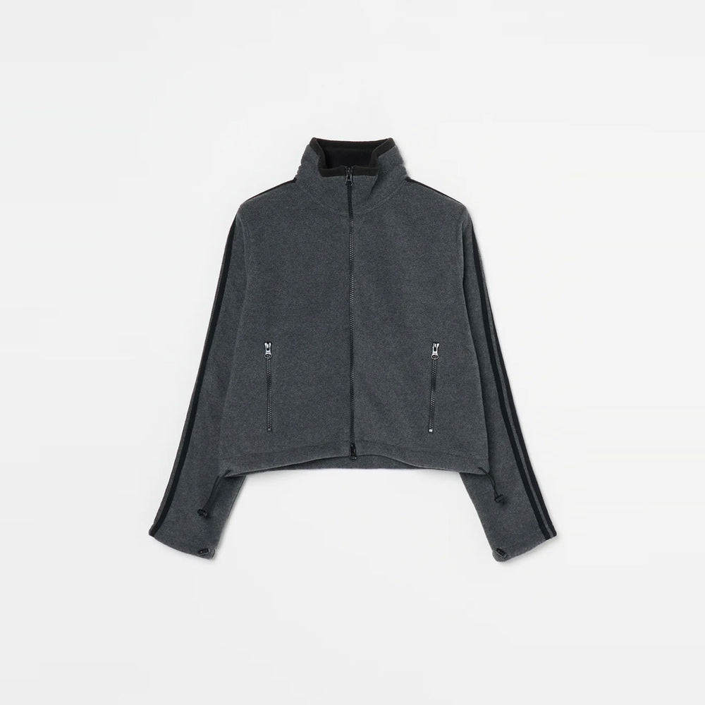 Fleece Tight Fit Track Jacket -DK.GREY-