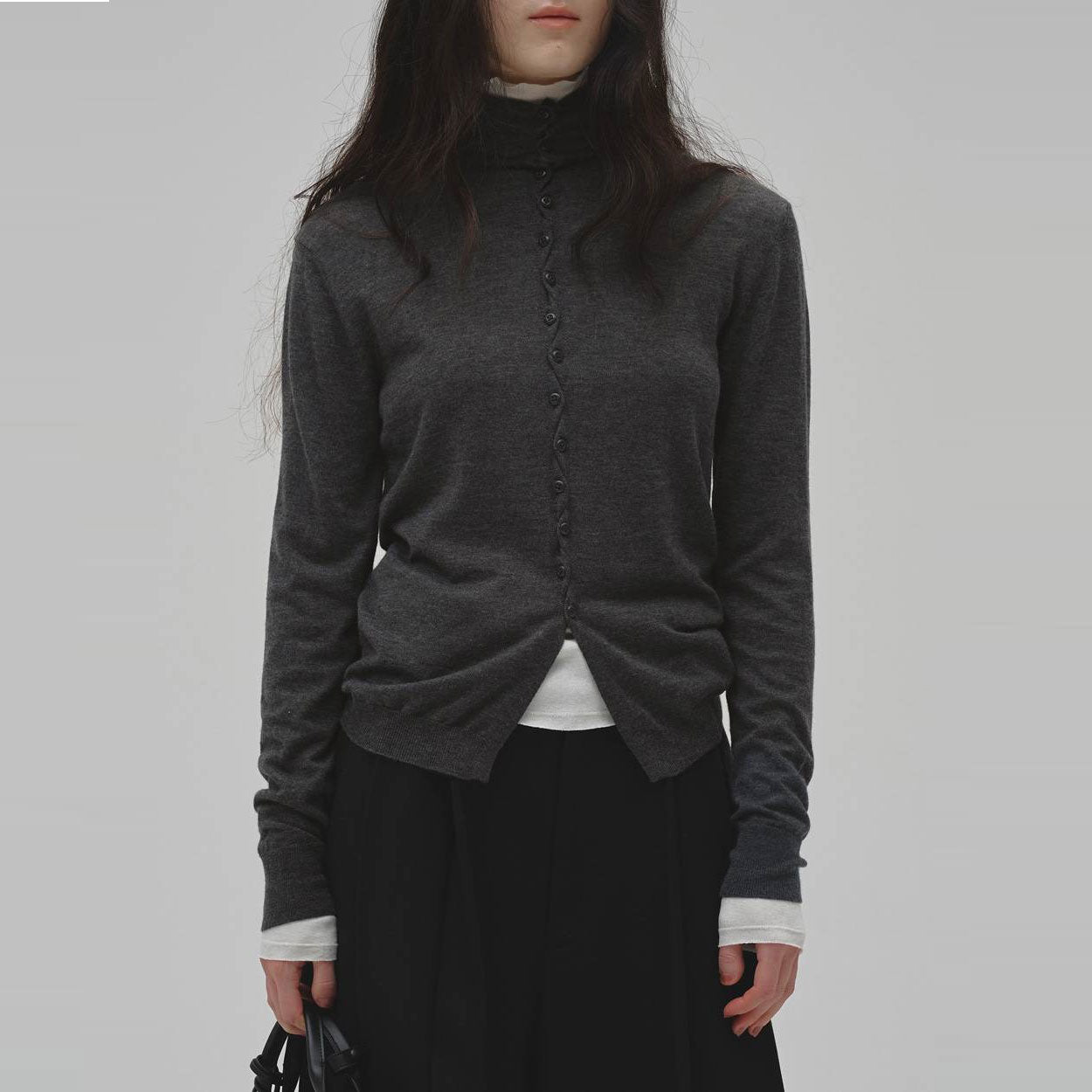 
                  
                    Turtleneck Button Knit
                  
                