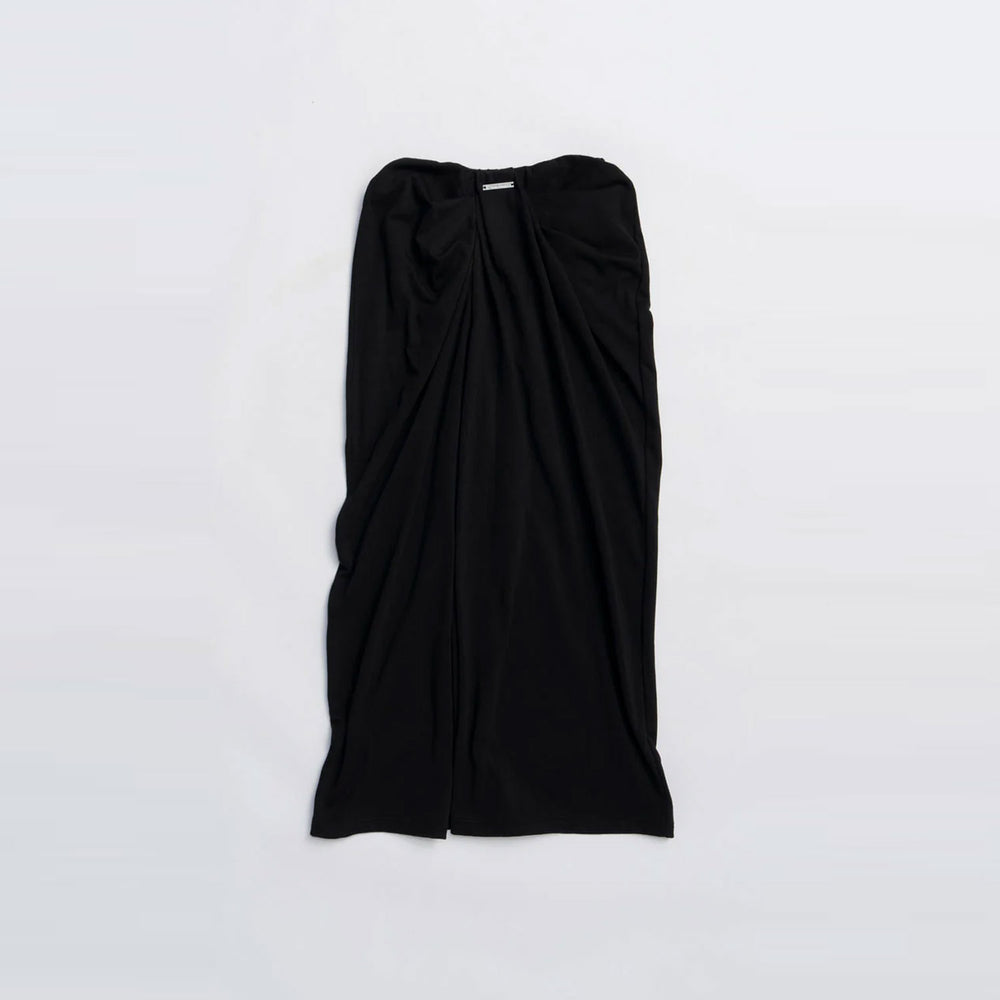 Drape Front Sweat Pants-BLACK-