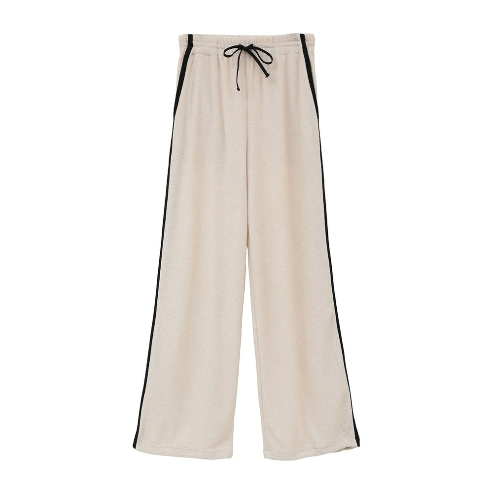 PILE LINE PANTS -IVORY-