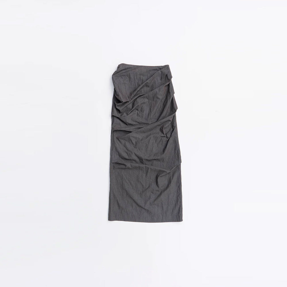 Drape Skirt -GREY-