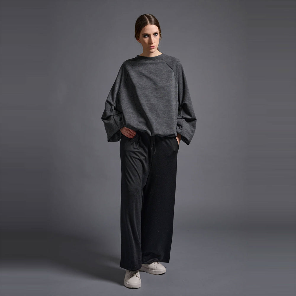 LILLY PUFFY TOP -DK.GREY-