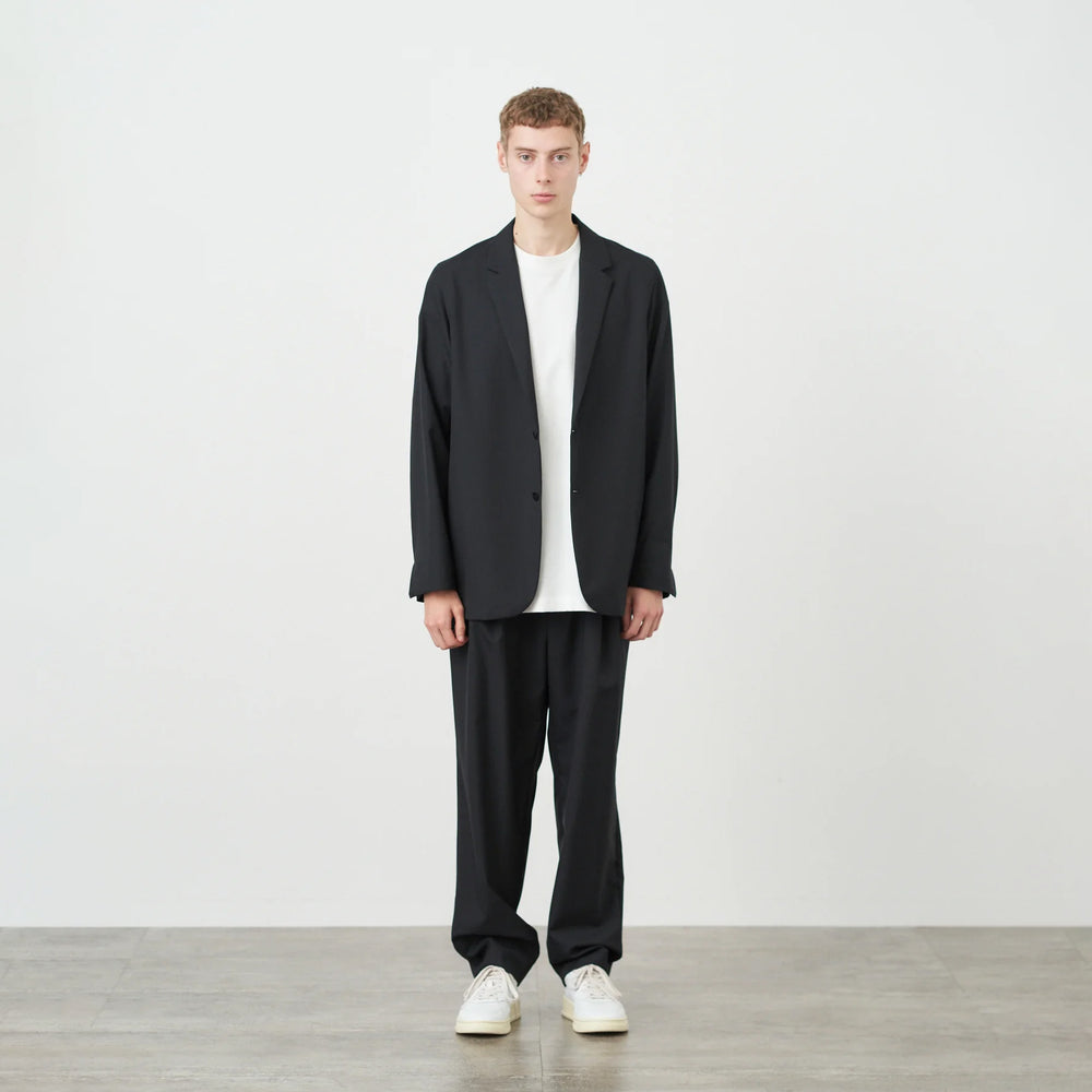 WOOL TROPICAL TAPERED EASY PANTS – OBLIGE