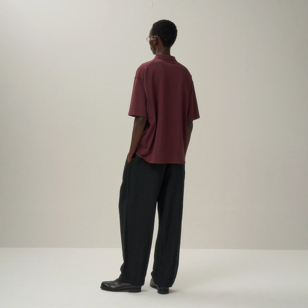 
                  
                    COTTON LINEN VOILE TWO TUCKED EASY PANTS
                  
                