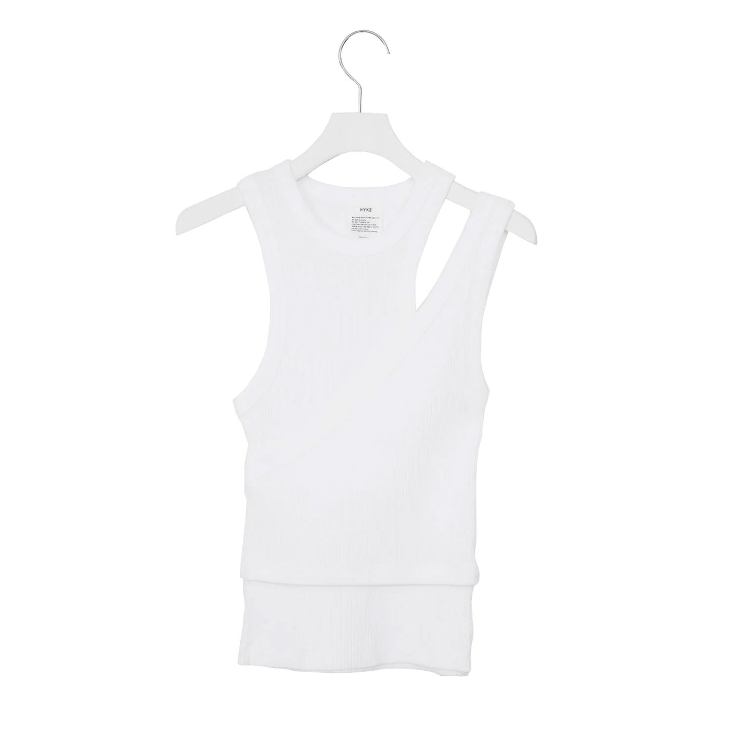 
                  
                    DOUBLE SHOULDER TANK TOP-WHITE-
                  
                