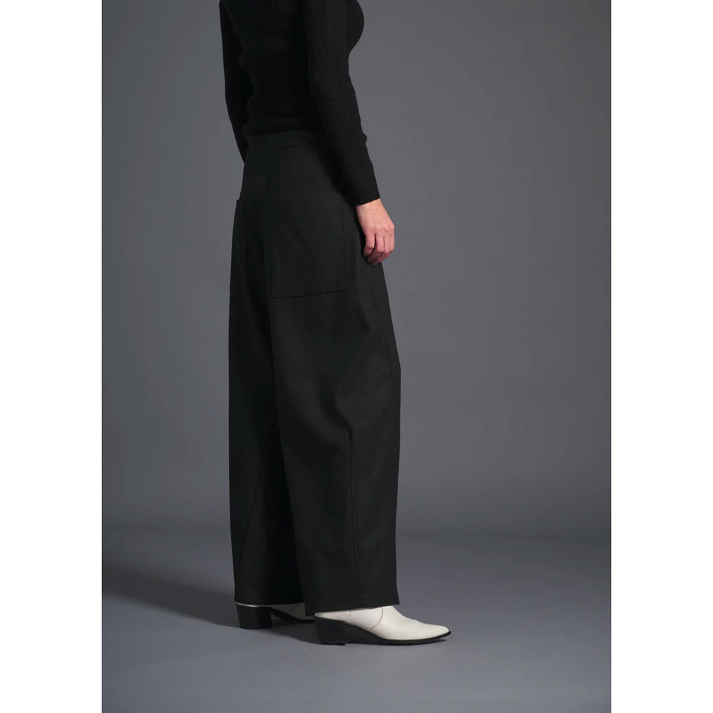MERCY BARREL TROUSERS -CHARCOAL-