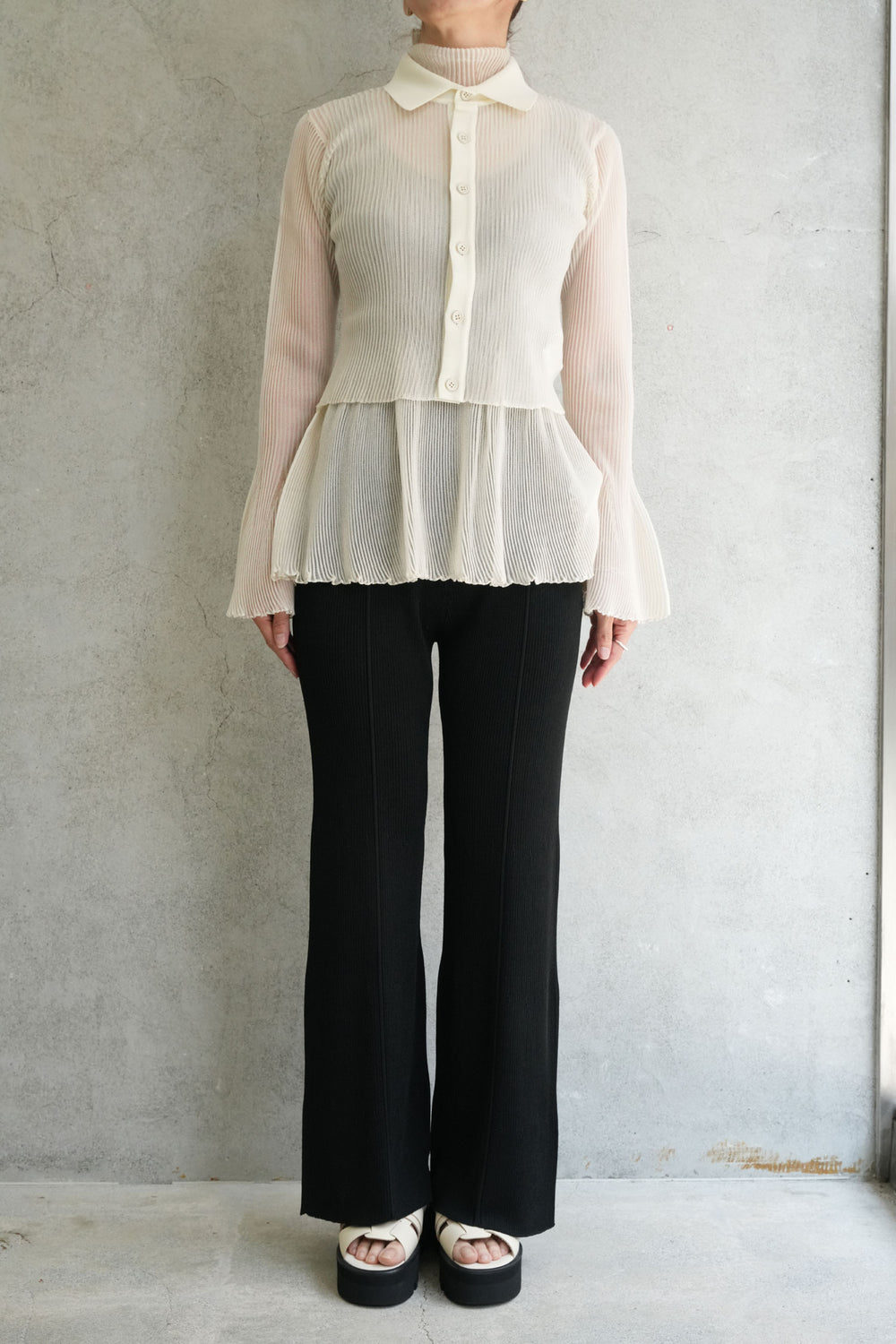 HYPHA LUCENT GLITTER SHIRT CARDIGAN-PEARLGOLD – OBLIGE