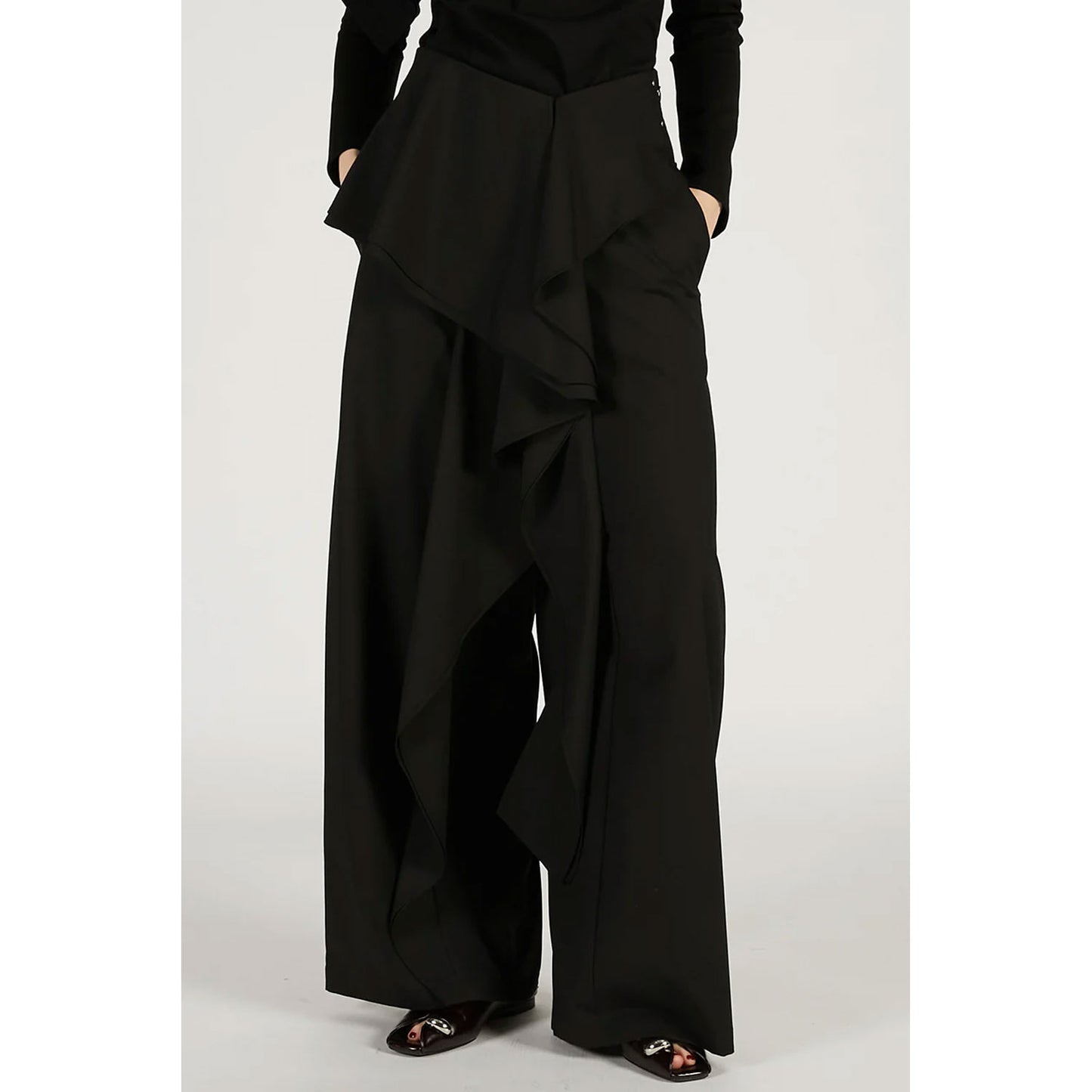 
                  
                    Wave Drape Pants -BEIGE-
                  
                