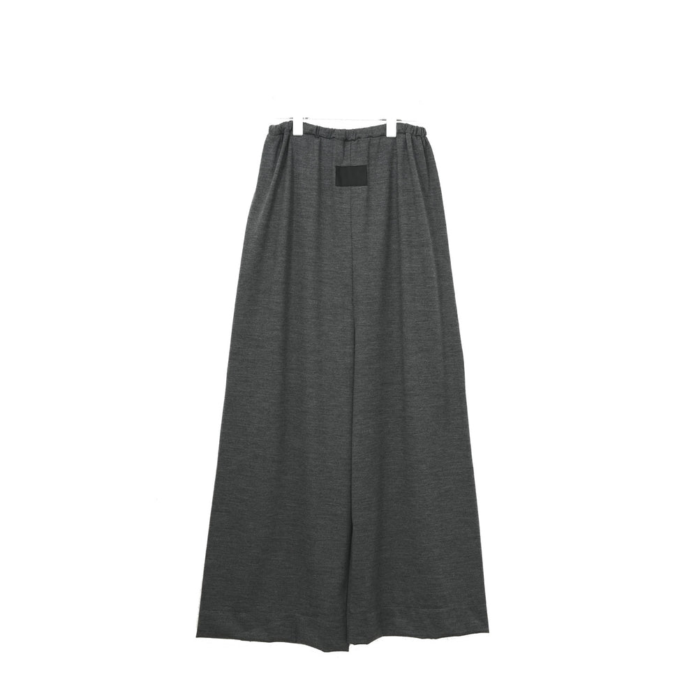 
                  
                    ALISON TROUSERS / HIGH GAUGE PURE WOOL JERSEY -DK GREY-
                  
                