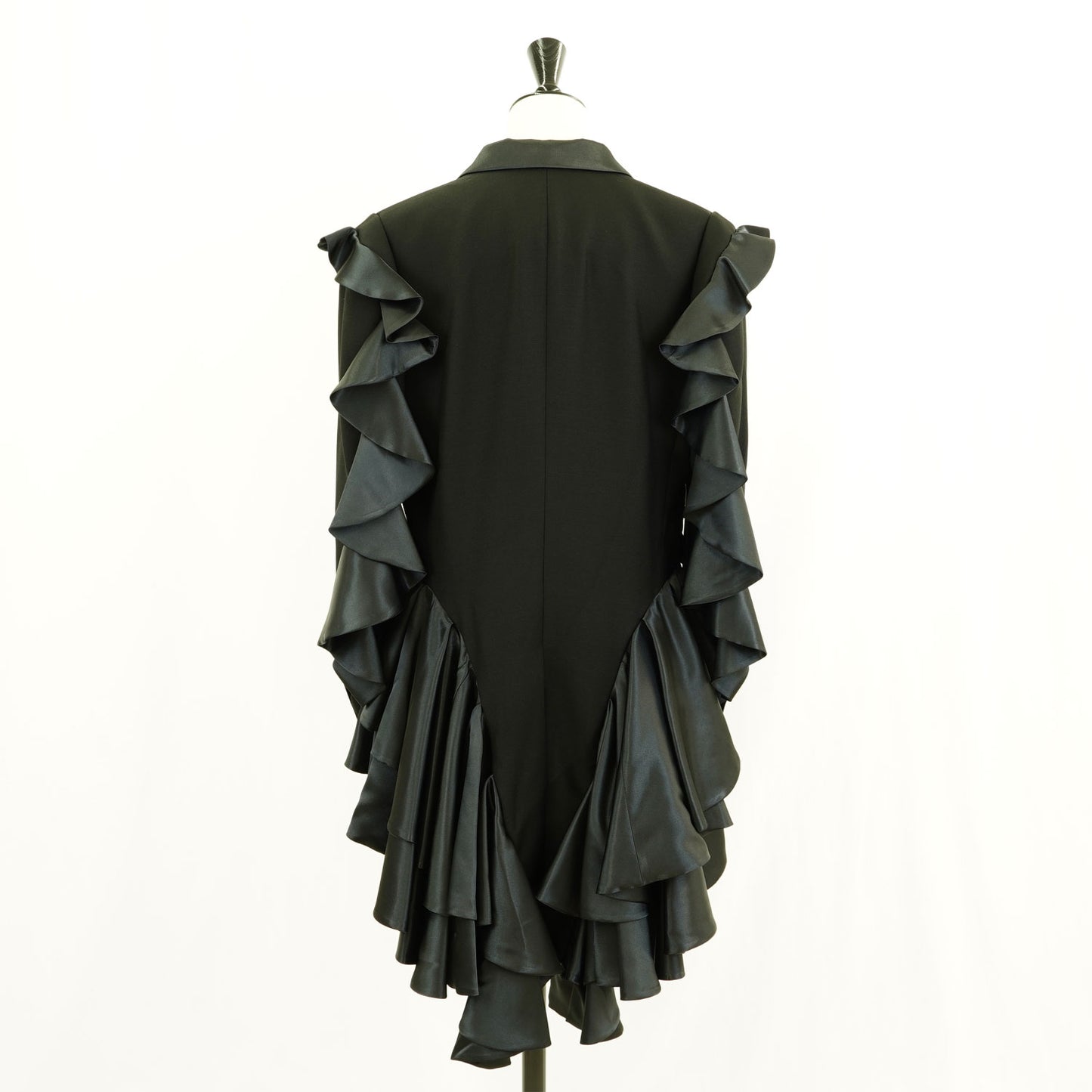
                  
                    swallowtail ruffle jacket
                  
                