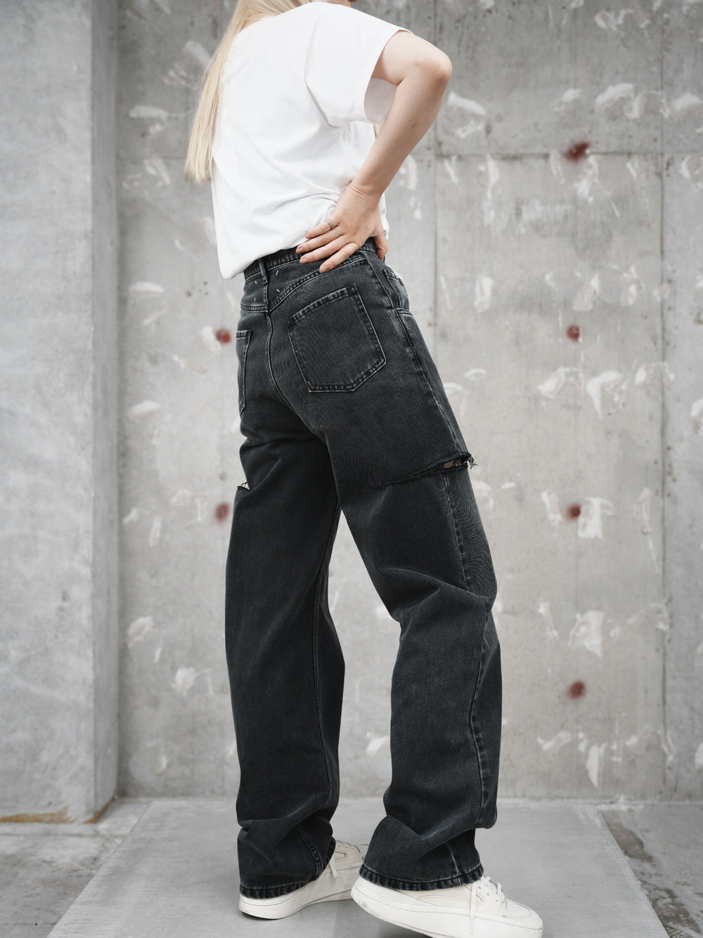 Maison Margiela スラッシュディテール 38 デニムジーンズ スラッシュディテール – OBLIGE