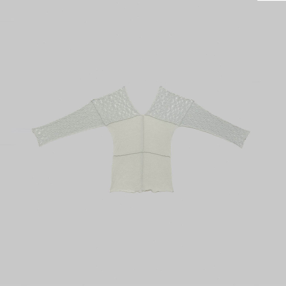 NEHRU LONG SLEEVE TEE-CONTA GREEN-