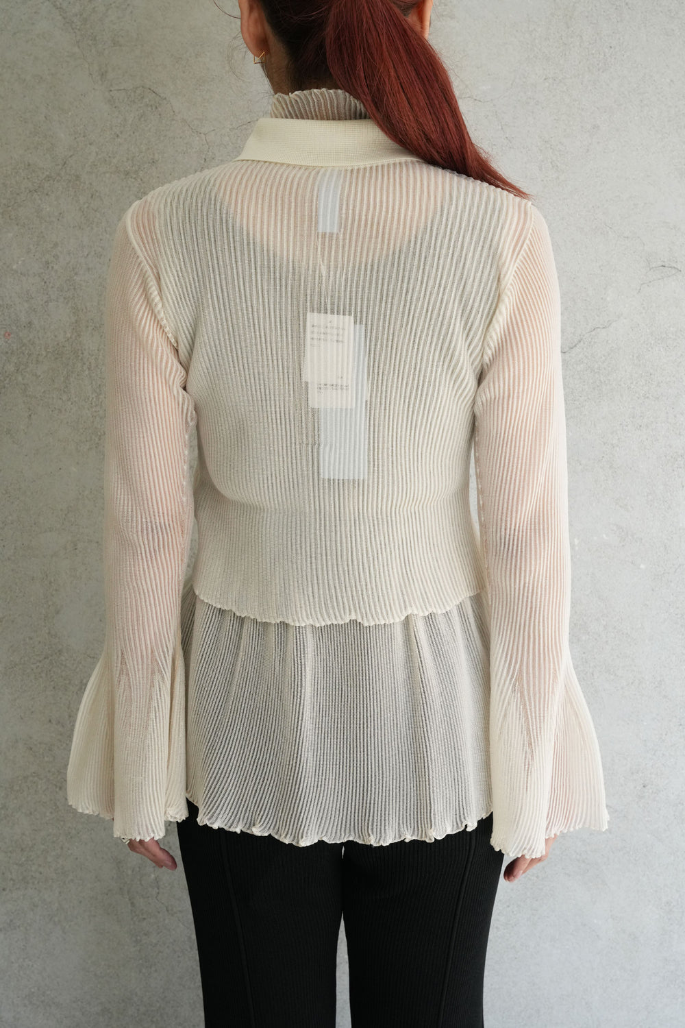 HYPHA LUCENT GLITTER SHIRT CARDIGAN-PEARLGOLD – OBLIGE