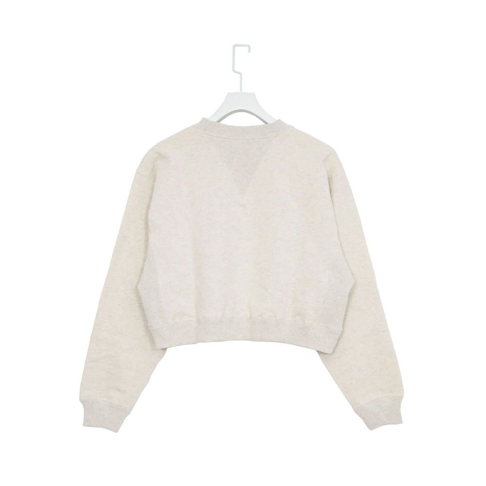 
                  
                    CROPPED SWEAT SHIRT-OATMEAL-
                  
                